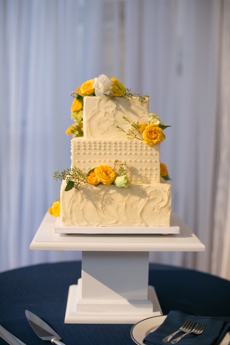 A Navy and Yellow North Carolina Wedding via TheELD.com