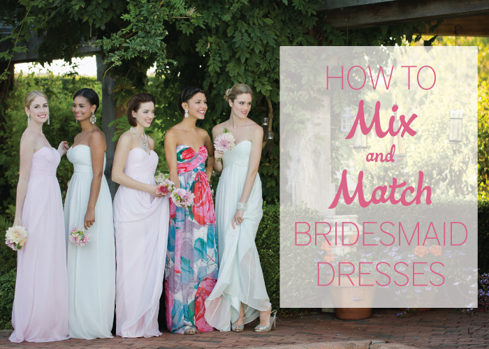 How To Mix and Match Bridesmaid Dresses via TheELD.com