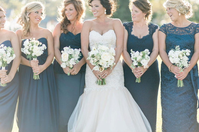 A Navy and Gold North Carolina Wedding via TheELD.com