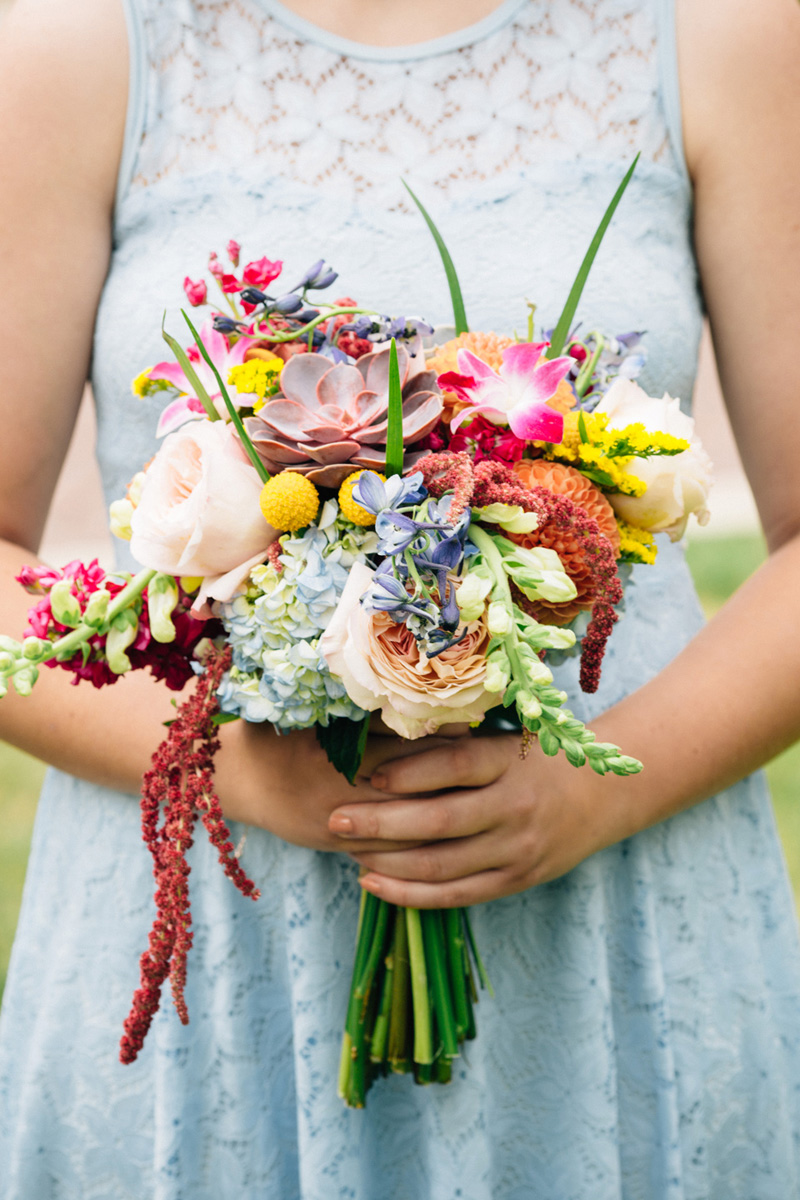 Colorful & Rustic Illinois Barn Wedding via TheELD.com