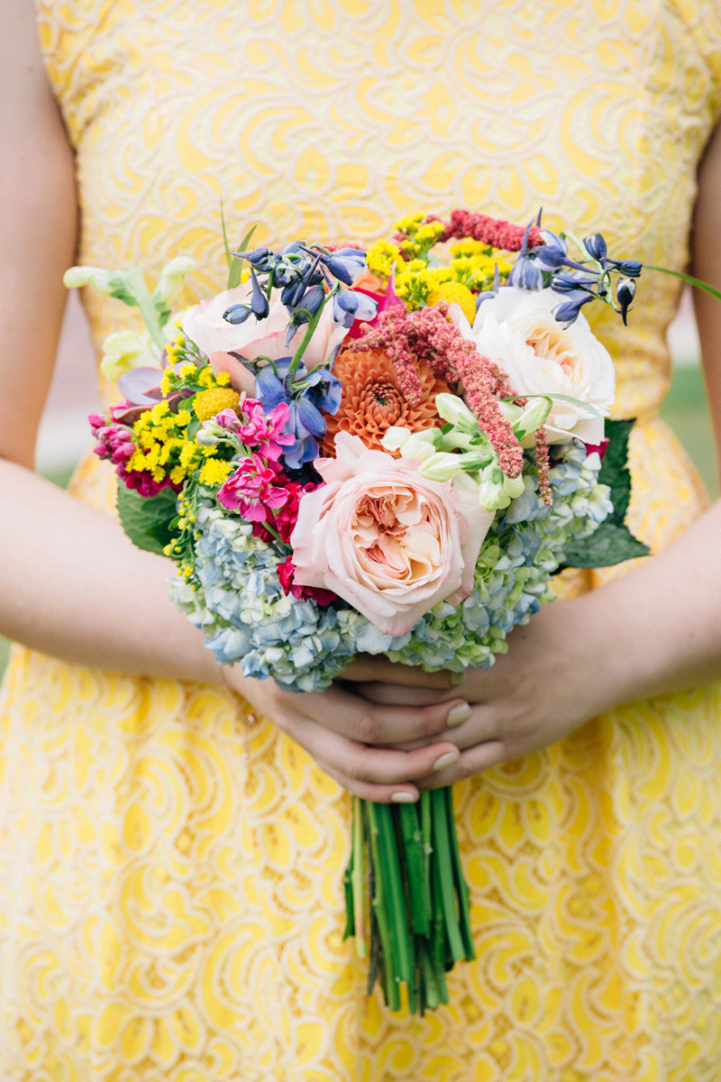 Colorful & Rustic Illinois Barn Wedding via TheELD.com