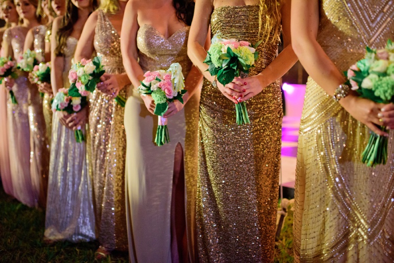 A New Year's Eve Wedding  Bridesmaid dress color schemes, New years  wedding, New year's eve colors