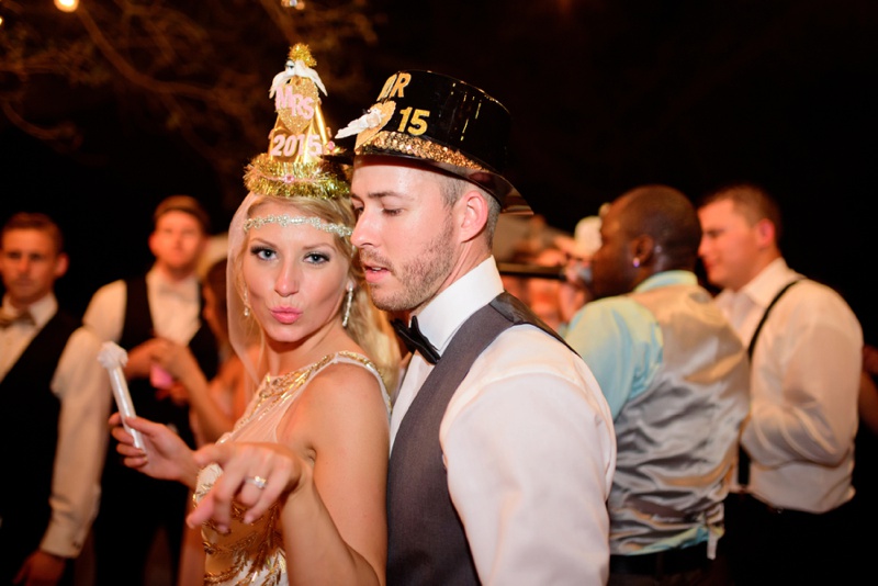 A Vintage Glam New Years Eve Wedding via TheELD.com