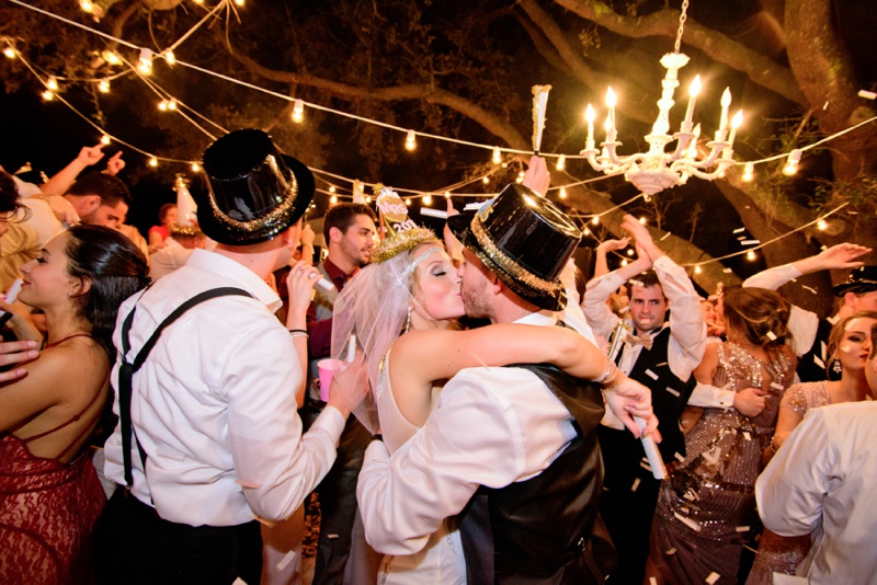 A Vintage Glam New Years Eve Wedding via TheELD.com