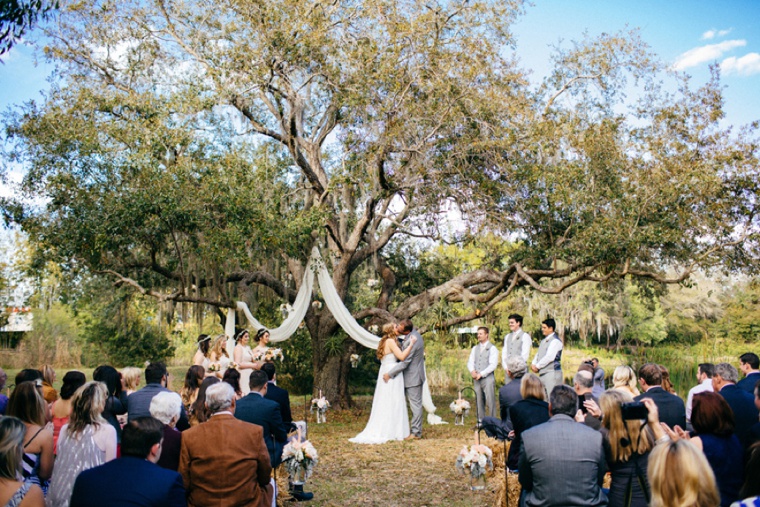 A Boho & Eclectic Backyard Wedding via TheELD.com