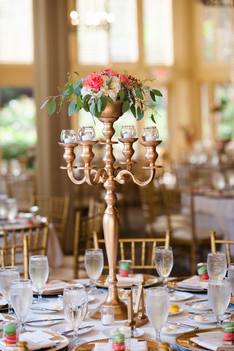 Elegant Pink and Gold Wedding via TheELD.com