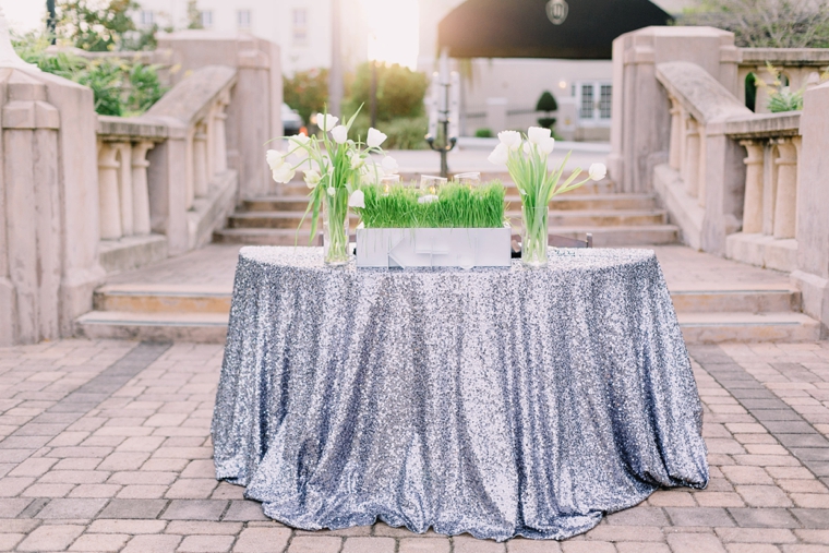 Modern Chic Green & White Wedding via TheELD.com