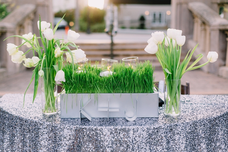 Modern Chic Green & White Wedding via TheELD.com