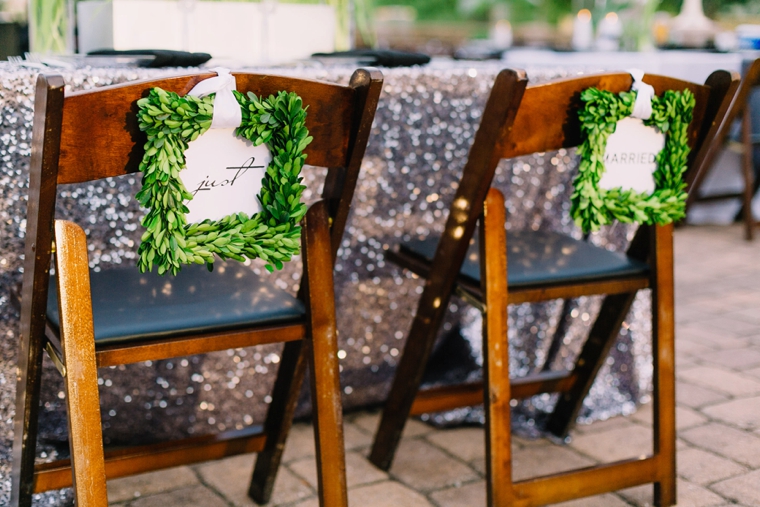 Modern Chic Green & White Wedding via TheELD.com