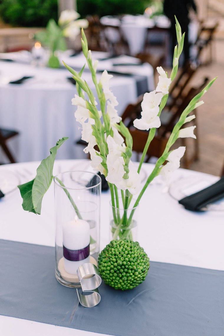 Modern Chic Green & White Wedding via TheELD.com