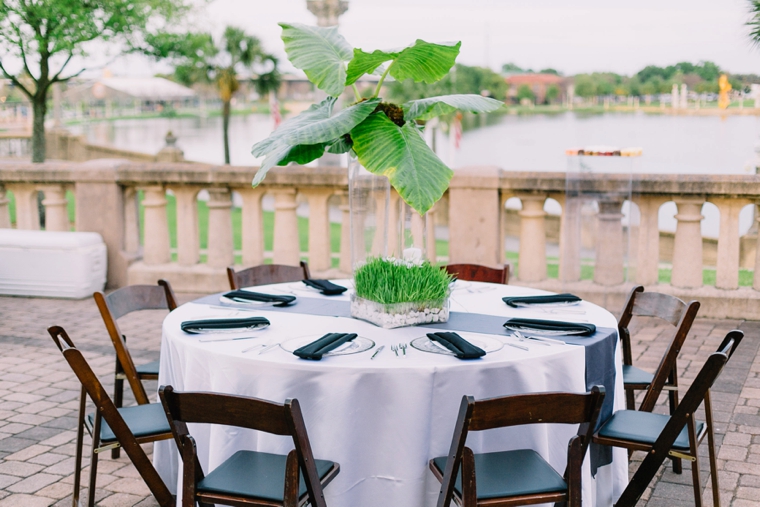 Modern Chic Green & White Wedding via TheELD.com