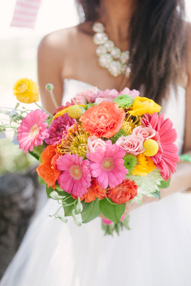 Eclectic & Chic Neon Wedding Ideas via TheELD.com