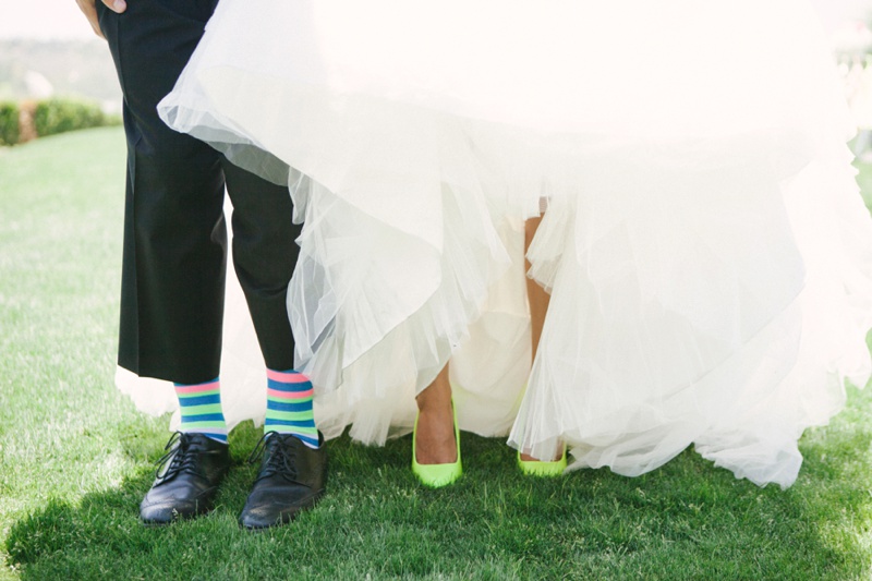 Eclectic & Chic Neon Wedding Ideas via TheELD.com