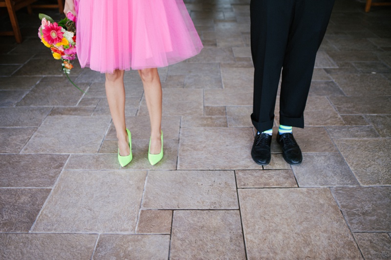 Eclectic & Chic Neon Wedding Ideas via TheELD.com