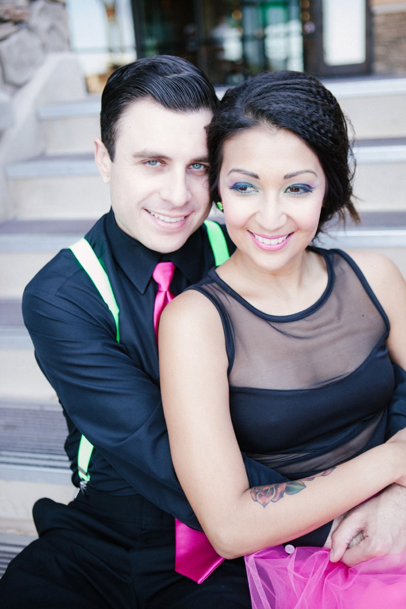 Eclectic & Chic Neon Wedding Ideas via TheELD.com