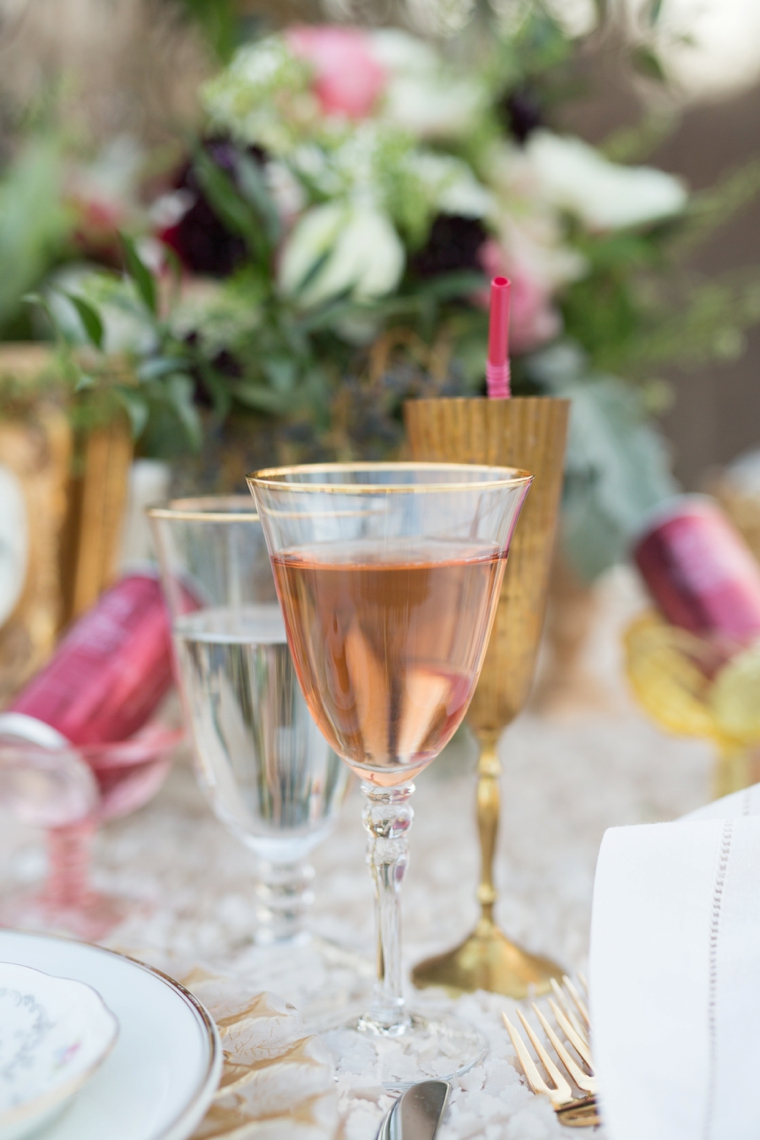 Romantic Blush, Marsala and Gold Wedding Ideas via TheELD.com