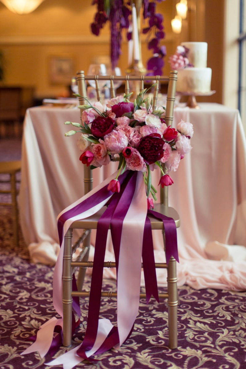 Romantic Pink and Red Wedding Inspiration via TheELD.com