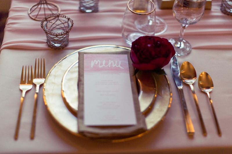 Romantic Pink and Red Wedding Inspiration via TheELD.com