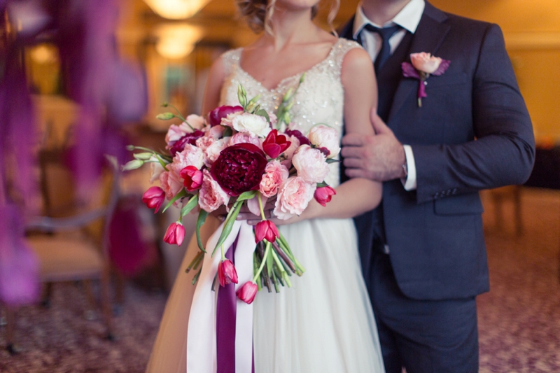 Romantic Pink and Red Wedding Inspiration via TheELD.com