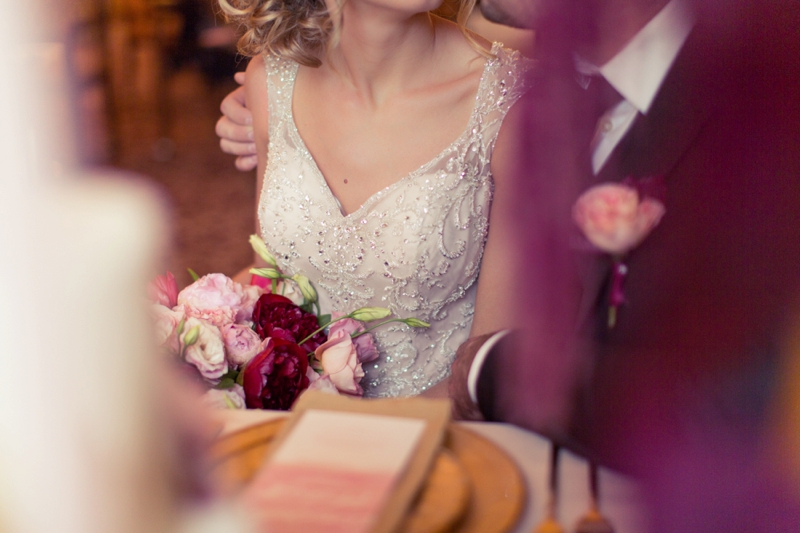 Romantic Pink and Red Wedding Inspiration via TheELD.com