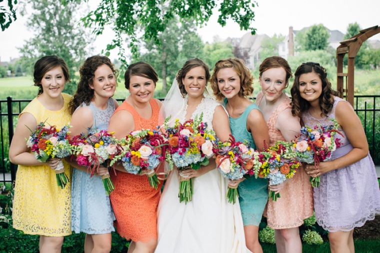 Colorful & Rustic Illinois Barn Wedding via TheELD.com