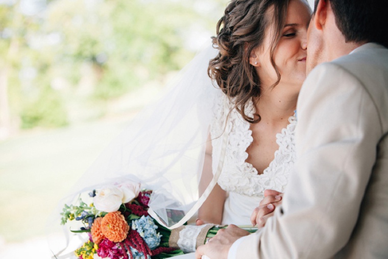 Colorful & Rustic Illinois Barn Wedding via TheELD.com