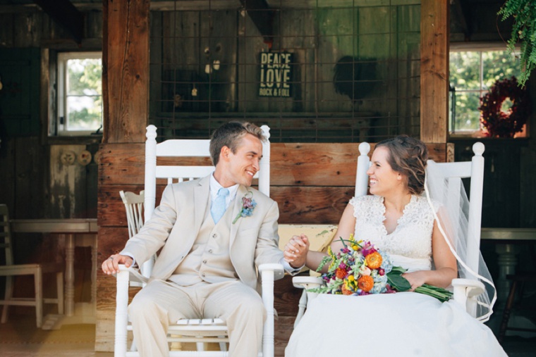 Colorful & Rustic Illinois Barn Wedding via TheELD.com