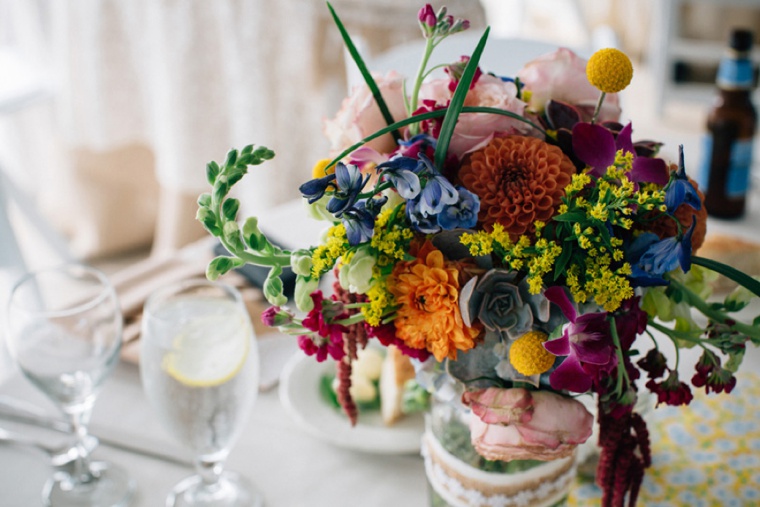 Colorful & Rustic Illinois Barn Wedding via TheELD.com