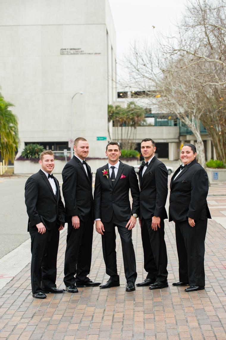 A Chic Black & Fuchsia Wedding via TheELD.com