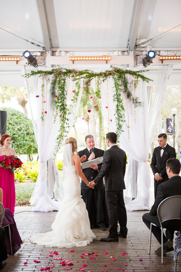 A Chic Black & Fuchsia Wedding via TheELD.com