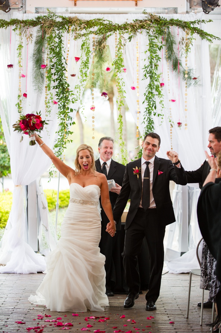 A Chic Black & Fuchsia Wedding via TheELD.com