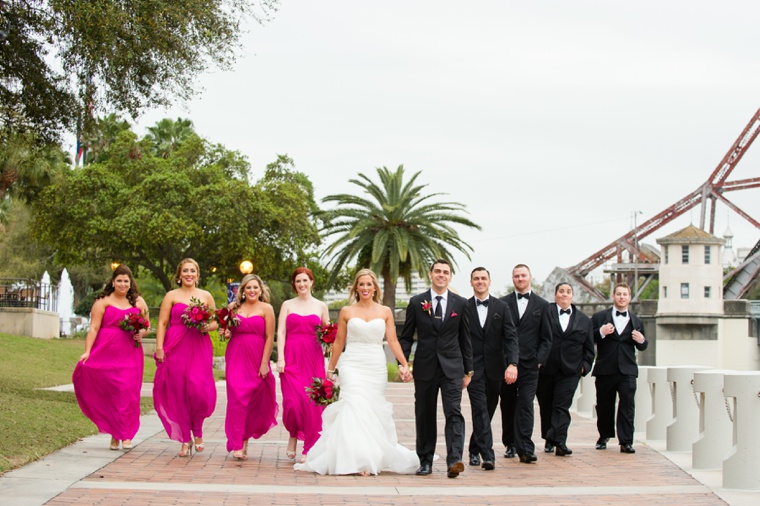 A Chic Black & Fuchsia Wedding via TheELD.com