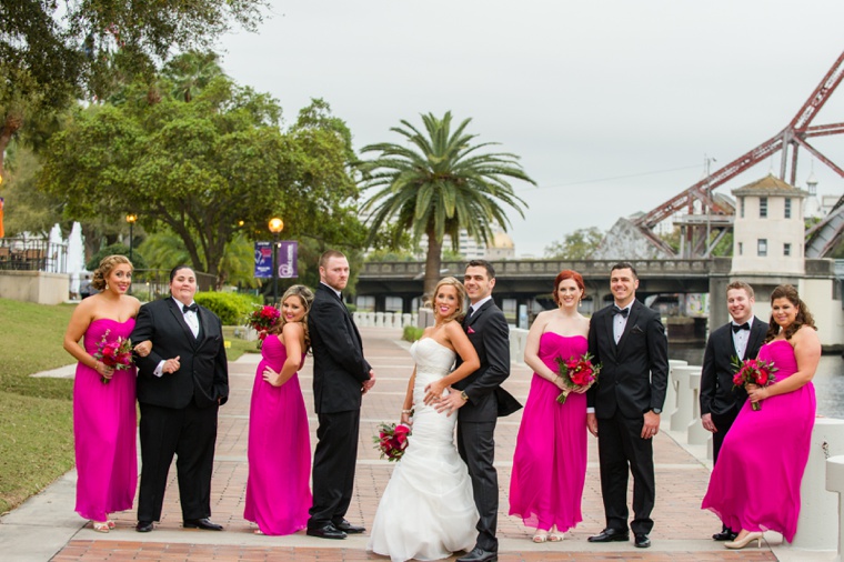 A Chic Black & Fuchsia Wedding via TheELD.com