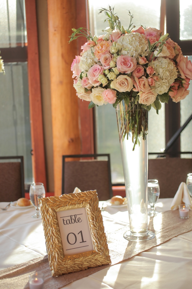 Rustic Elegant Pink and Gold Wedding via TheELD.com