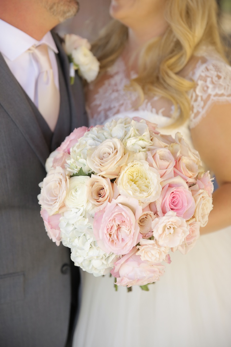 Rustic Elegant Pink and Gold Wedding via TheELD.com