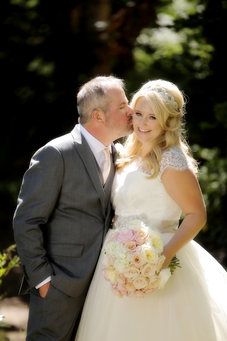 Rustic Elegant Pink and Gold Wedding via TheELD.com