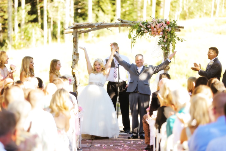 Rustic Elegant Pink and Gold Wedding via TheELD.com