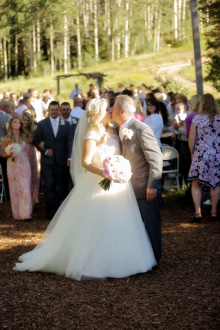 Rustic Elegant Pink and Gold Wedding via TheELD.com