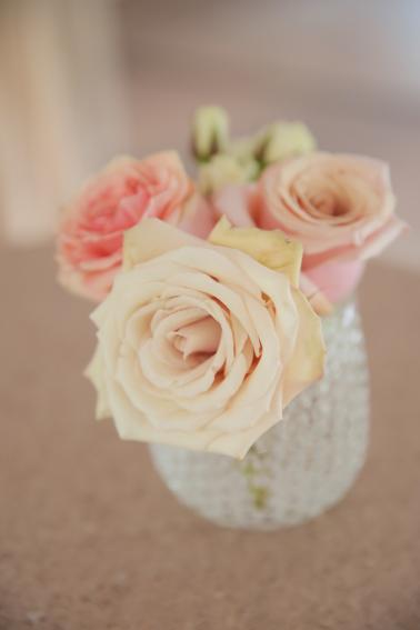 Rustic Elegant Pink and Gold Wedding via TheELD.com