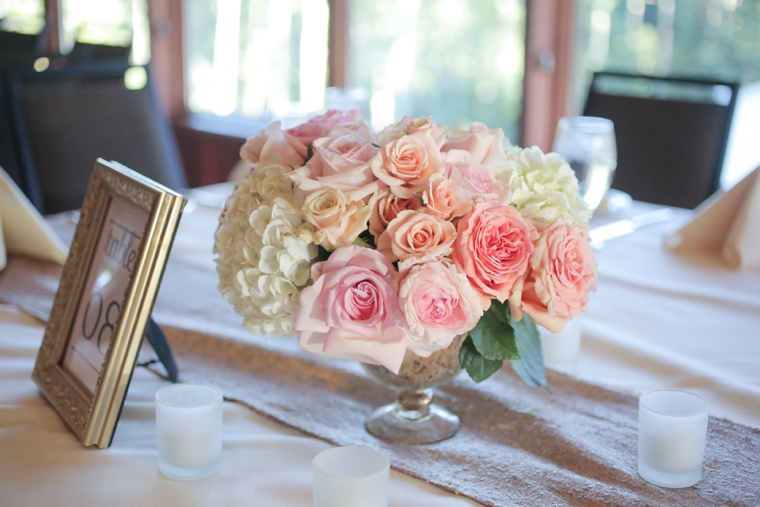 Rustic Elegant Pink and Gold Wedding via TheELD.com