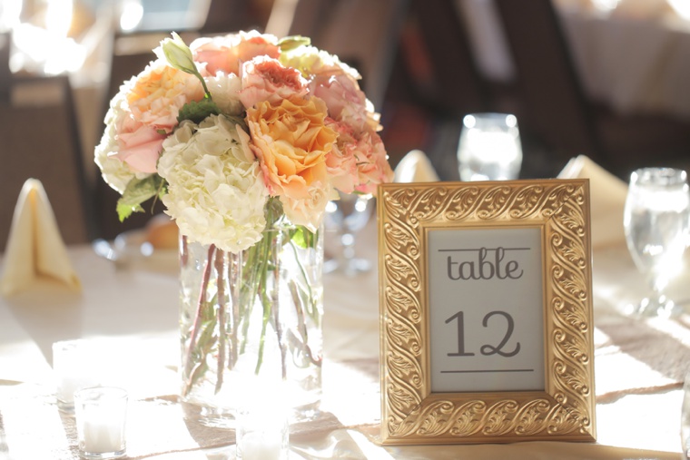 Rustic Elegant Pink and Gold Wedding via TheELD.com