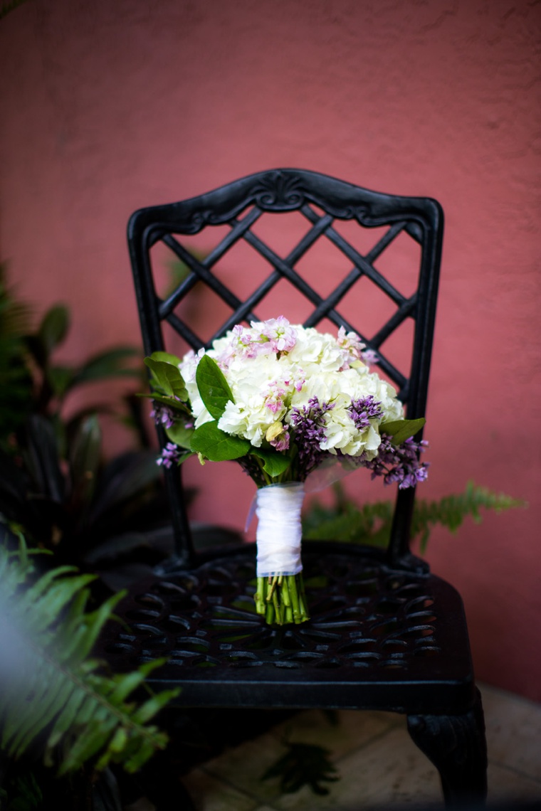 Elegant Garden Lavender and White Wedding via TheELD.com