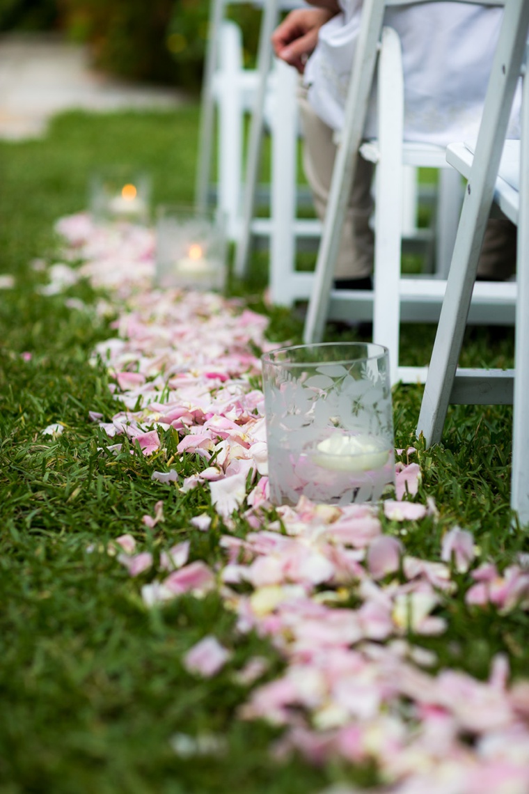 Elegant Garden Lavender and White Wedding via TheELD.com