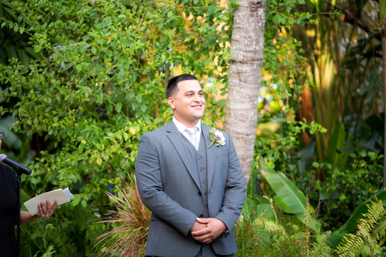 Elegant Garden Lavender and White Wedding via TheELD.com