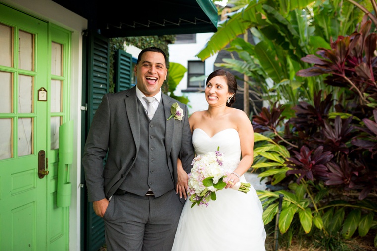 Elegant Garden Lavender and White Wedding via TheELD.com