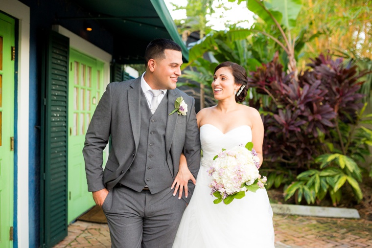 Elegant Garden Lavender and White Wedding via TheELD.com