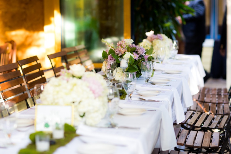 Elegant Garden Lavender and White Wedding via TheELD.com