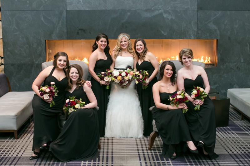 Modern Blush and Red Wedding via TheELD.com