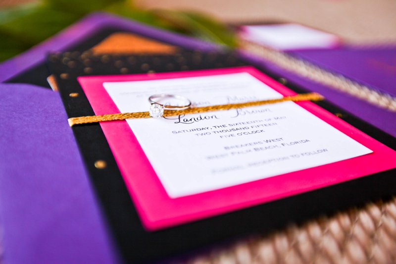 Modern Pink and Black Wedding Ideas via TheELD.com