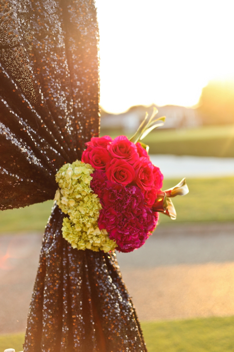 Modern Pink and Black Wedding Ideas via TheELD.com